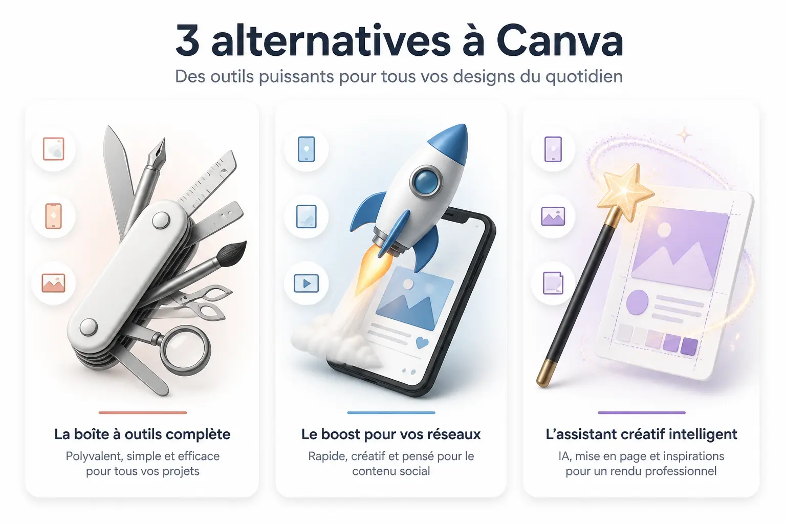 canva alternatives : 3 outils généralistes qui couvrent 80 % des besoins