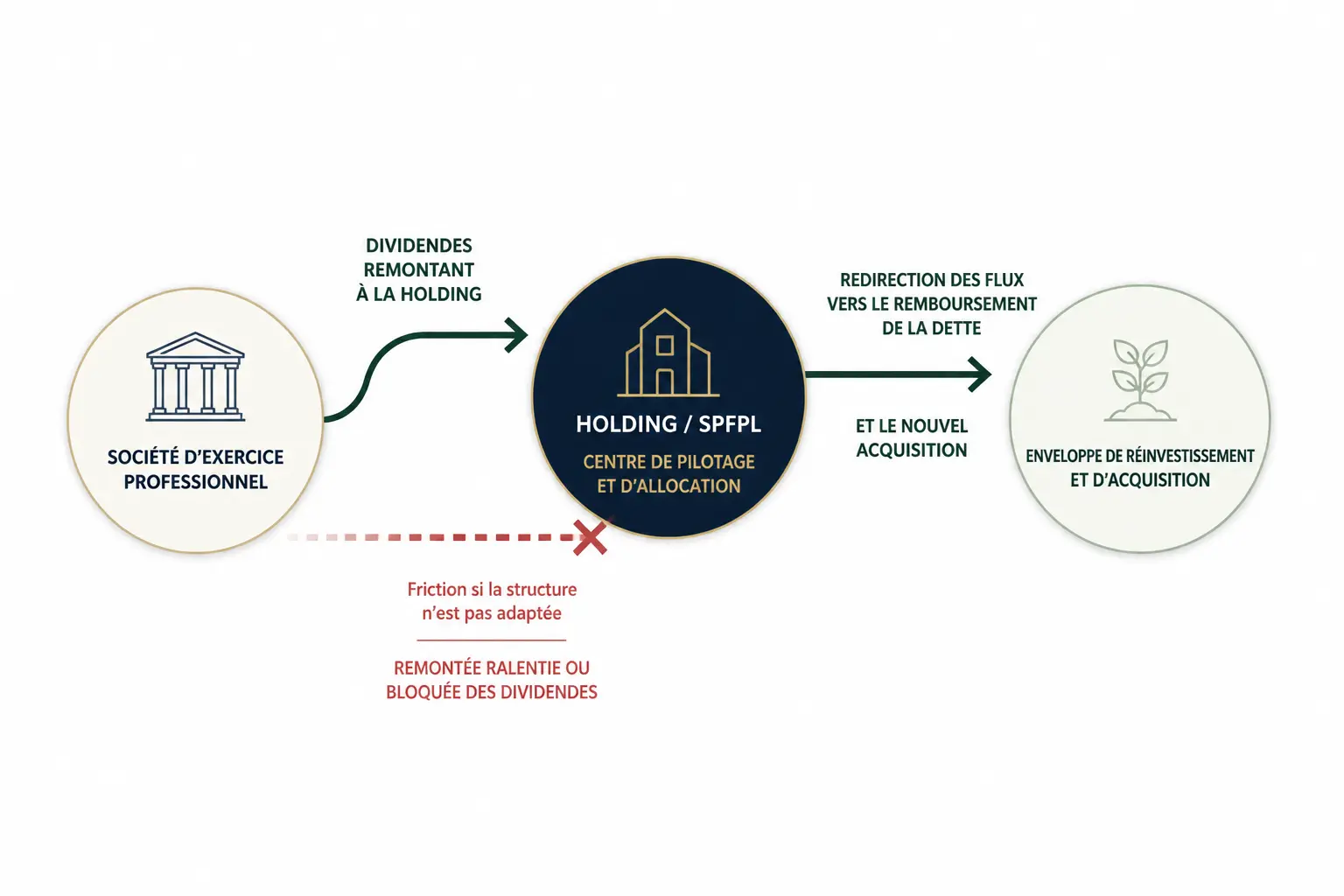 SPFPL, SELARL, SELAS ou holding classique : gains réels et points de friction