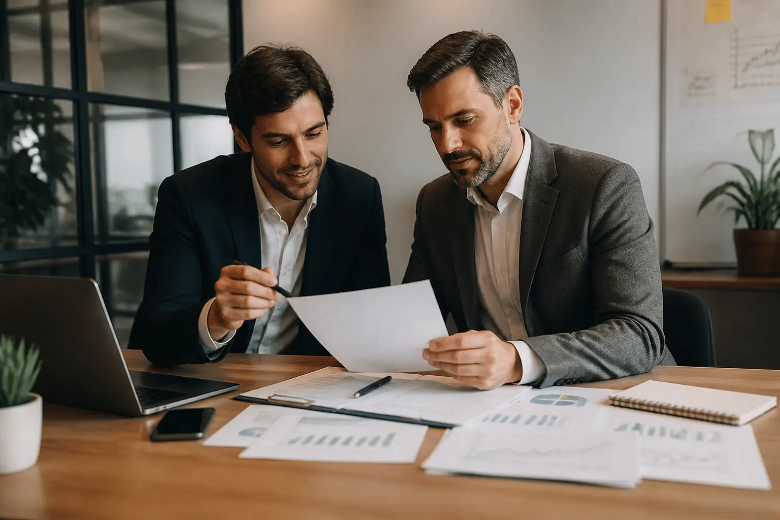 Investissement en startup et deduction fiscale bsa air : entrepreneur et investisseur signent un contrat, calendrier et cap table visibles