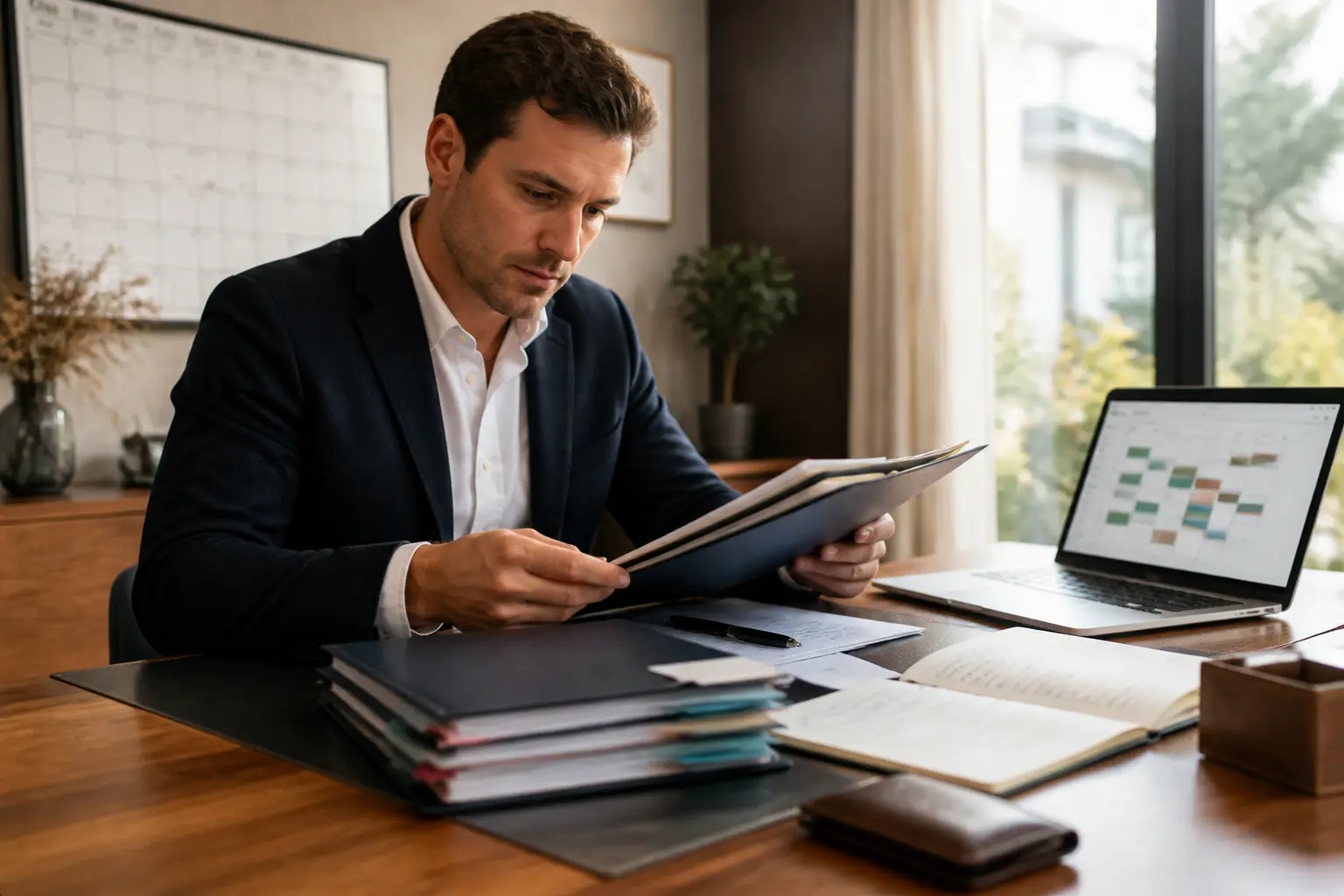 peut on avoir plusieurs assurances vie : entrepreneur français consultant plusieurs dossiers et son plan financier au bureau
