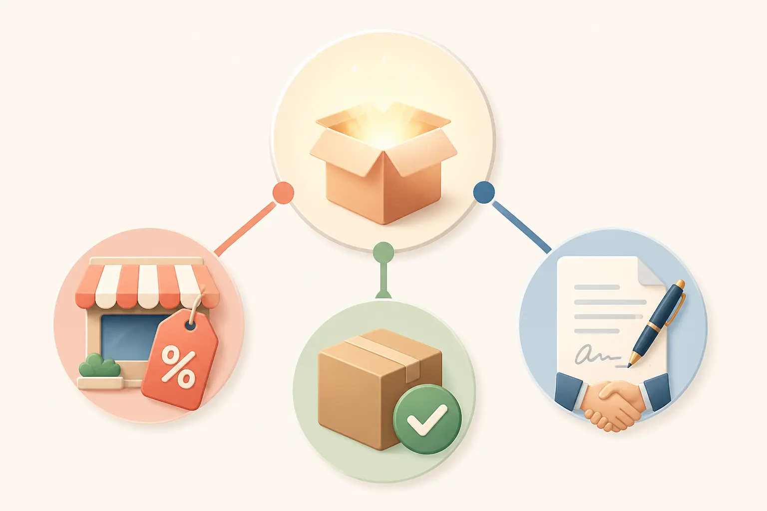 Définition d'une offre : le mot « offre » illustré en promotion, package commercial et contrat.