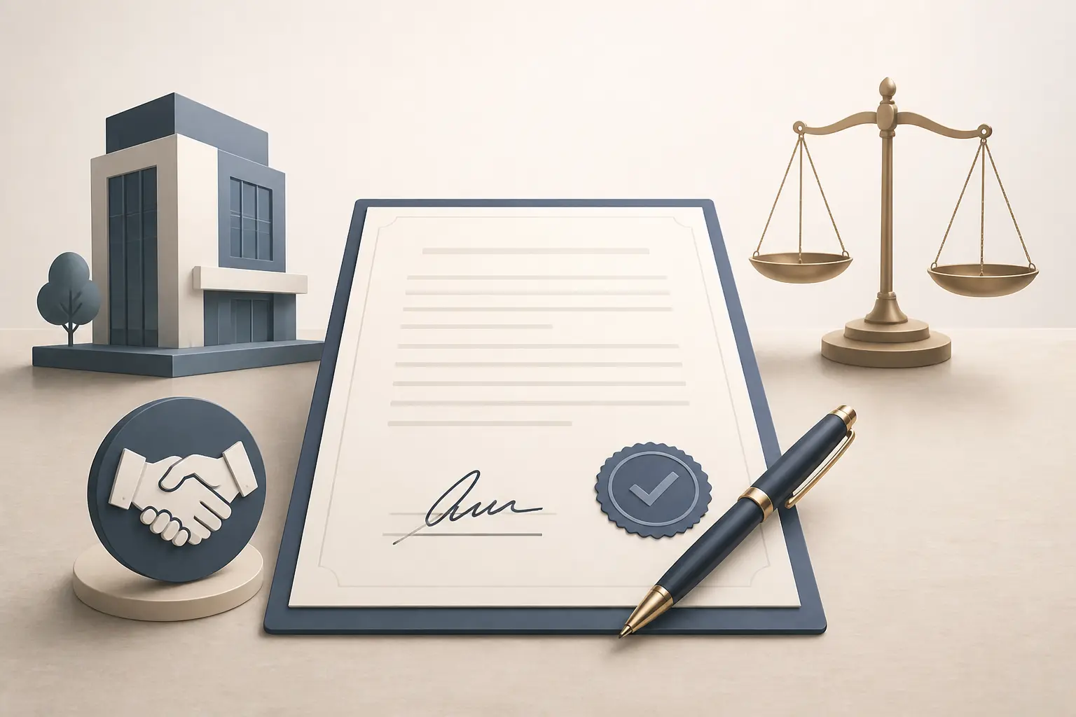 Accord signé et balance juridique illustrant les interets compte courant d’un associé validés légalement