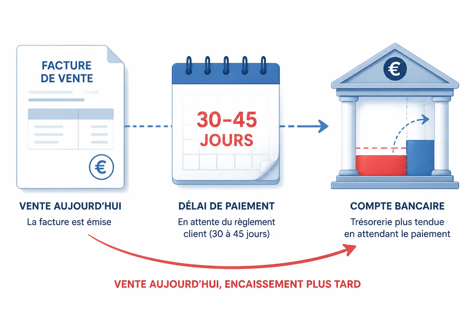 Encaissement et sorties de trésorerie : la différence qui explique le solde bancaire